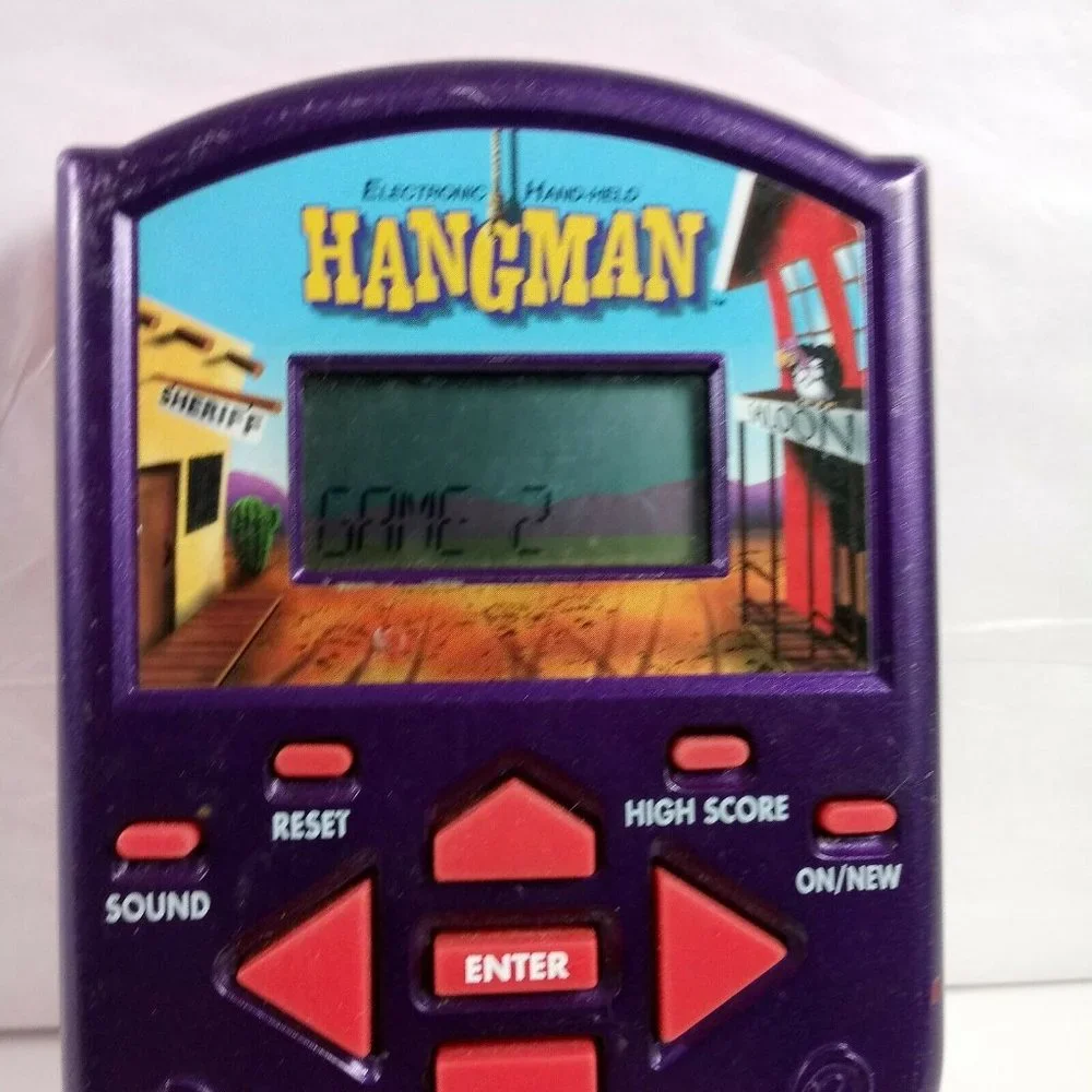 Electronic Handheld HANGMAN Video Game Vintage Retro Throwback